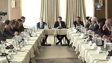 “Sülh Körpüsü” təşəbbüsü çərçivəsində Azərbaycan və Ermənistan vətəndaş cəmiyyətlərinin nümayəndələrinin iştirakı ilə  Hikmət Hacıyevlə görüş baş tutub