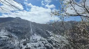 Kəlbəcərdə yenidən qış mənzərəsi müşahidə olunub