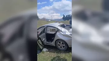 Toya gedən davulçu qadın qəzaya düşdü