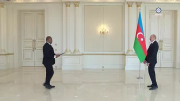 Prezident İlham Əliyev Esvatininin Azərbaycanda yeni təyin olunmuş səfirini qəbul edib