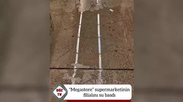 Bakıda məşhur supermarketi SU BASDI