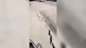 Sabunçu tunelində yol ÇÖKDÜ