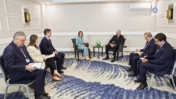 Prezident İlham Əliyevin Antalyada Moldova Prezidenti ilə görüşü olub (17.04.2026)