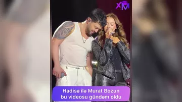 Murat Boz ilə Hadisenin səhnədə səmimi görüntüləri
