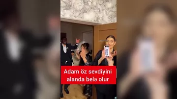 Bəy toyunda sevincindən "UÇDU"