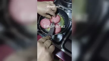 Kolbasanın içindən görün nə çıxdı