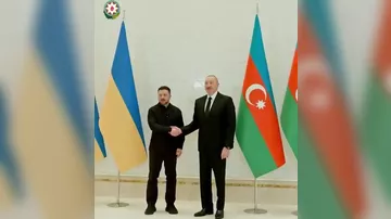 Prezident İlham Əliyevin sosial şəbəkə hesablarında Volodimir Zelenski ilə görüşü ilə bağlı paylaşım edilib