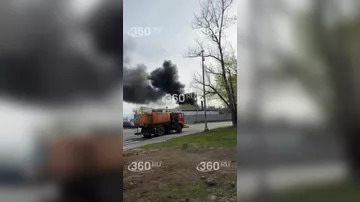 Крупный пожар в Москве.