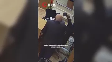 Bələdiyyə binasında cdəhşətli ANLAR