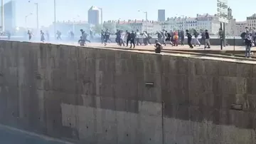 Жестокие столкновения в Лионе