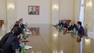 Prezident İlham Əliyev Avropa İttifaqının ali nümayəndəsinin başçılıq etdiyi nümayəndə heyətini qəbul edib