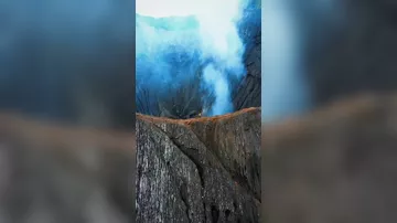 Действующий вулкан в Восточной Яве