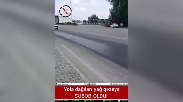 Yolun həddindən artıq sürüşkən olması səbəbindən avtomobillər idarəetmədən çıxaraq bir-birinə çırpılıb
