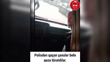 Polisdən qaçdılar, qəza törətdilər