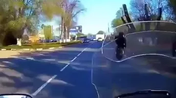 Мотоциклист снял последние секунды своей жизни