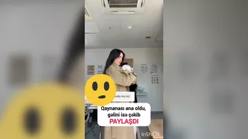 Gəlin ana olan qaynanasının özəl gününü lentə alaraq paylaşım edib