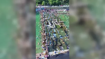 Переливная плотина в Китае впечатлила сеть