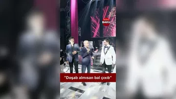 Əməkdar artistin bəylə zarafatı gülüş doğurdu