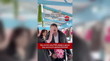 Qız evinin hədiyyəsi bəyi sevincdən "UÇURTDU"