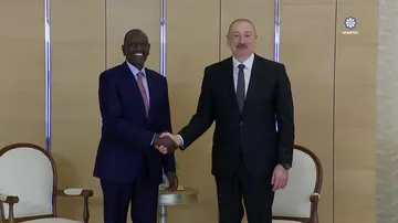 Prezident İlham Əliyev Keniya Prezidentinin başçılıq etdiyi nümayəndə heyəti ilə görüşüb