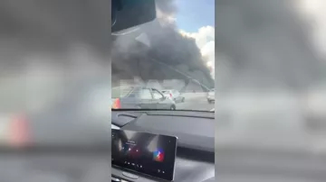В Москве вспыхнул крупный пожар
