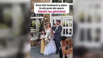 Günel Musəvi ikinci toyundan görüntülər yayımlayıb