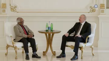 Prezident İlham Əliyev Mavriki Prezidenti ilə görüşüb