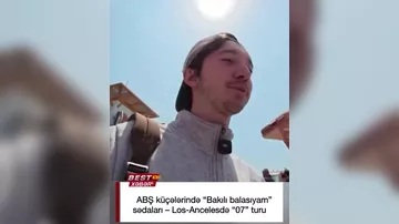 Los-Anceles küçələrində VAZ-2107 markalı avtomobillə