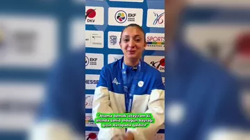 “Həmişə istəmişəm qızıl medalım olsun, atama həsr edim” - Şəhid qızından təsirli çıxış
