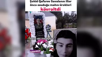 Şəhidin illər öncəki ifası KÖVRƏLTDİ