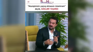 Əməkdar artist canlı yayımda kövrəlib