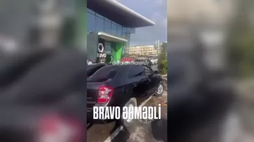 Dolu yağanda maşınlar bu vəziyyətə düşdü