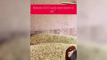 Bakıda 5001 qızıl gül kimə verilib?