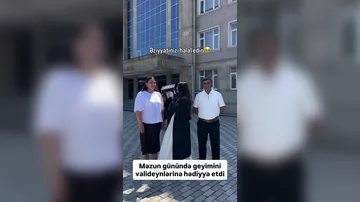 Tələbəsi bu hərəkəti ilə hamını təsirləndirdi