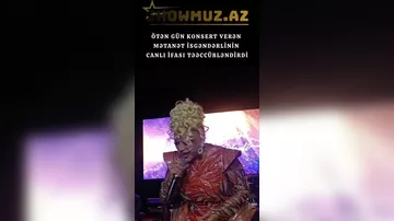 Əməkdar artist canlı ifasında çətin anlar yaşadı