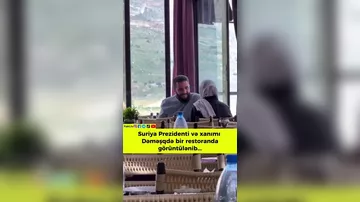 Əhməd əl-Şaraa və xanımı  restoranda görüntülənib