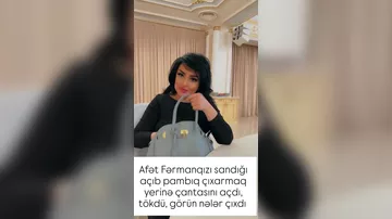 Çantasının içini açdı pullarını GÖSTƏRDİ