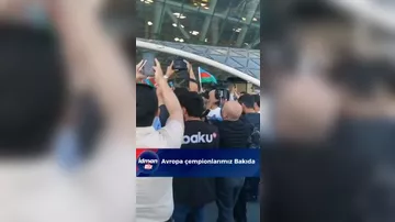 Сборная Азербайджана по мини-футболу, ставшая чемпионом Европы, вернулась на Родину