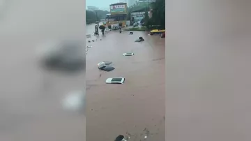Сильное наводнение в китайском городе Чунцин