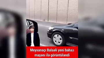 Balaəli yeni avtomobili ilə görüntülənib