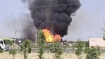 Взрыв на заправке в Узбекистане