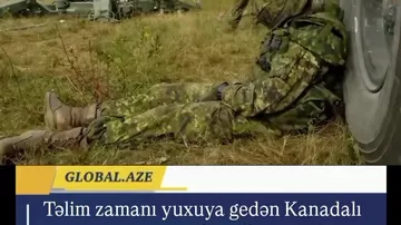 Yatan əsgəri top atəşi ilə OYATDILAR