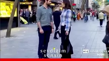 “Sevdiyim Sensin” serialının çəkilişi zamanı alınan maraqlı kadr