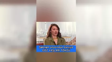 Anasından danışan aparıcı göz yaşlarına hakim kəsilə bilməyib.