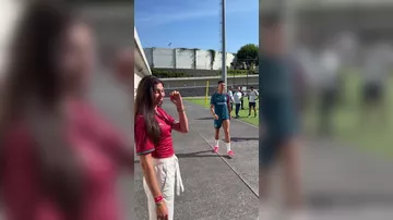Ronaldonu görəndə göz yaşlarını saxlaya bilmədi
