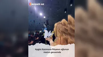 Aygün Kazımova Röyanın oğlunun məzun gecəsində