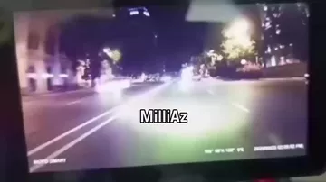 Bakıda sürücü motosikletçini vuraraq qaçdı