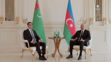Prezident İlham Əliyevin Türkmənistan Prezidenti ilə təkbətək görüşü olub