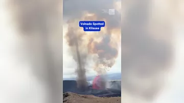 Вулкан на Гавайях вызвал редкий вихрь из лавы