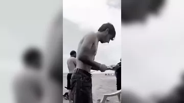 Mərdəkanda batan gənclərin son görüntüləri